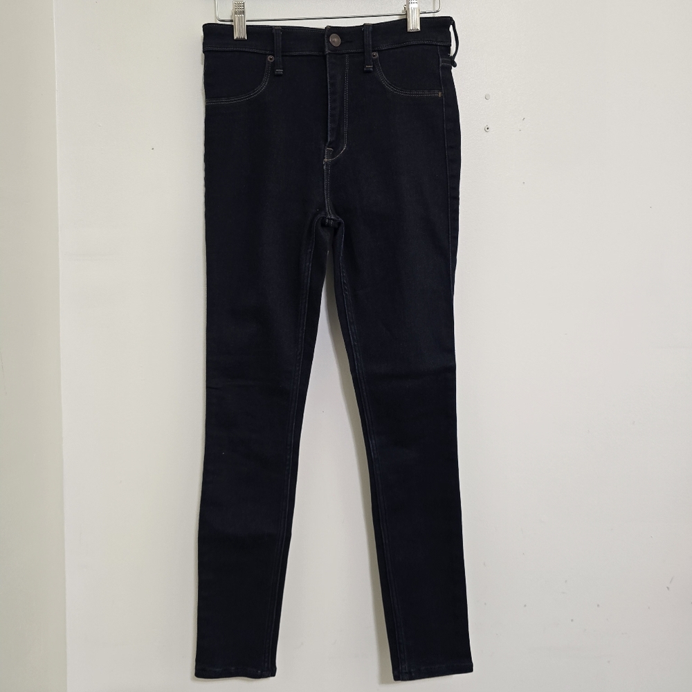 ABERCROMBIE & FITCH size 26 Simone High Rise‎ Jean Legging Dark Wash Blue